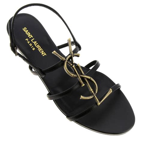 sandali yves saint laurent bassi|saint laurent sandals.